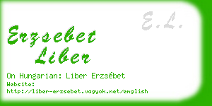 erzsebet liber business card