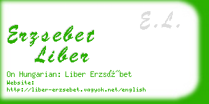 erzsebet liber business card